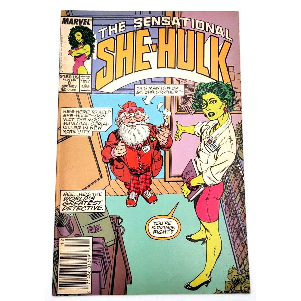 SENSATIONAL‎ SHE-HULK #8 (1989) / VF / NEWSSTAND MARVEL